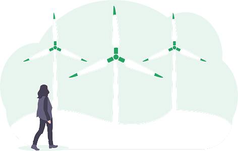 风力涡轮机是一种转换风的动能变成电能的装置